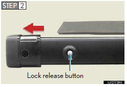  - Adjusting the sub cover (vehicles with third seats)