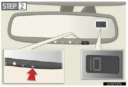 Press the switch until a number (1 to 15) appears on the compass dis- play.