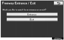7 Input a freeway entrance or exit name,