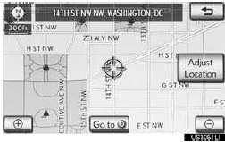“Adjust Location”: Touch to adjust the posi-