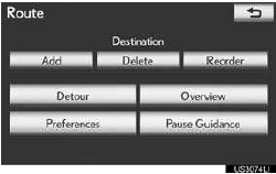 3 Select the desired route preference by