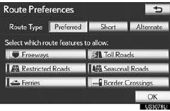 •The system will avoid using routes that