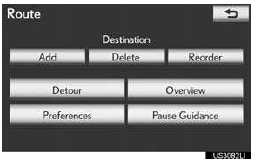 • The screen will return to the current