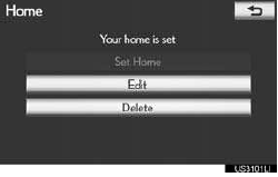 5 Touch “Yes” to delete home and touch