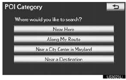● Set the search point by one of the following