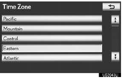 • If “Other” is touched, the zone can be