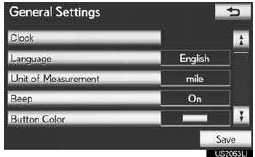 4 Touch “km” or “mile”.