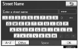 6 When the desired street name is found,