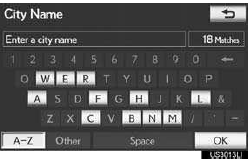 8 Touch the screen button of the desired