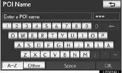 5 Touch the screen button of the desired
