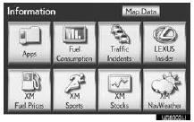 ● “LEXUS Insider” screen is displayed on