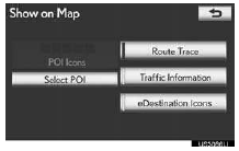 • The “Traffic Information” indicator is