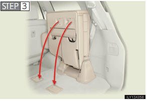 Remove the seat hook covers