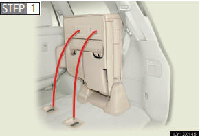 Remove the seat hook covers