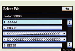 When a list is displayed, use the