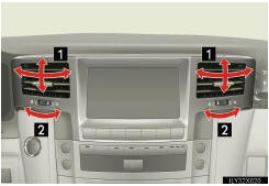 1 Direct air flow to the left or