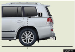 1 Hitch receiver pin hole posi-