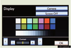 If the map menu adjust screen