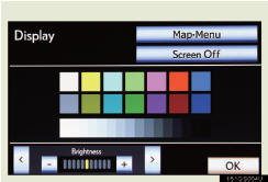 If the camera adjust screen does