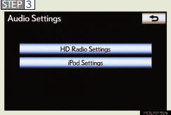 Touch “HD Radio Settings”.