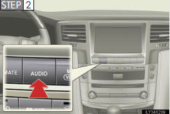 Press the “AUDIO” button.