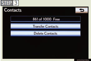 Touch “Transfer Contacts”.