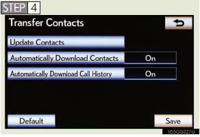 Touch “Transfer Contacts”.