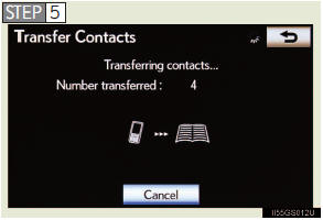Transfer the phonebook data to