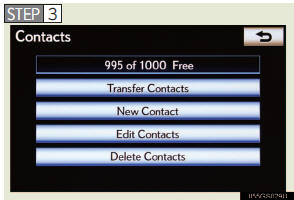 Touch “Transfer Contacts”.