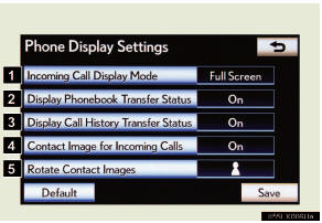 1 Changing the incoming call