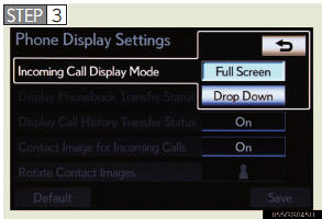 Touch “Full Screen” or “Drop
