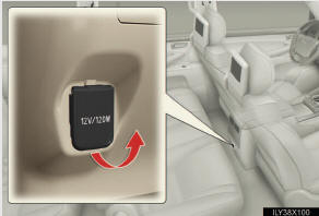 ►Luggage compartment (120 V AC)