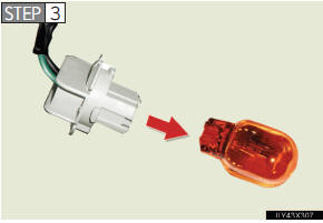 Remove the light bulb.