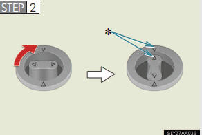 Turn the upper knob of each