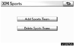 1. Touch “Add Sports Team”.