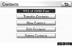 1. Touch “New Contact”.