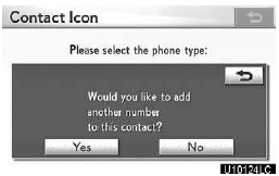 5. When two or less numbers in total are registered to this contact, this