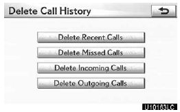 2. Select the desired history to delete.