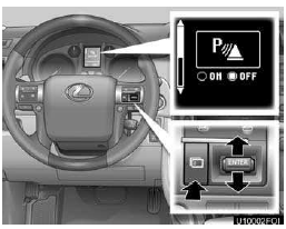 1. Push the menu switch.